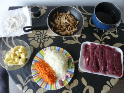 Ingredients vedella amb llenegues