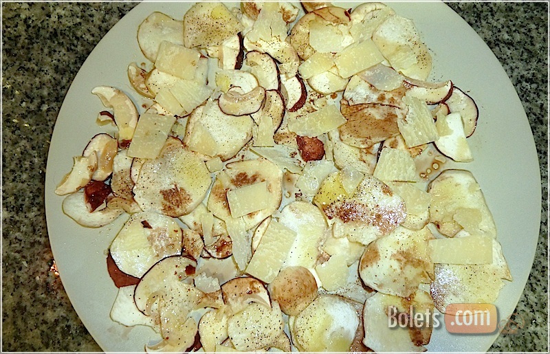 Carpaccio de ceps.